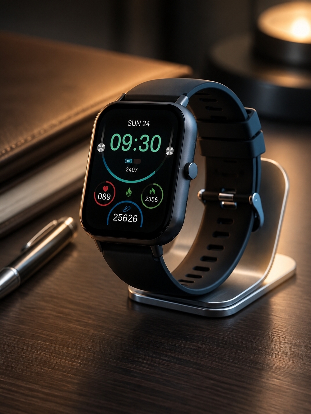 NIB ZL54C Smartwatch Bluetooth Call Fitness Tracker Waterproof Black - Picture 5 of 14